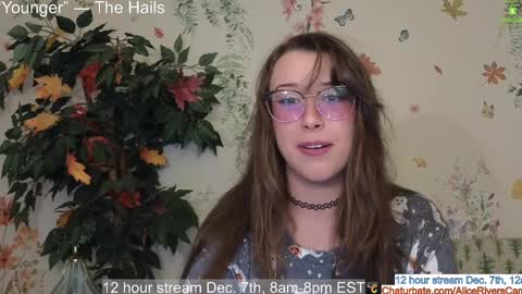 Snapshot of aliceriverscam chatting on December 6, 10:02 pm Alice Rivers ---- Enter my public Discord-  online show from December 6, 10:02 pm