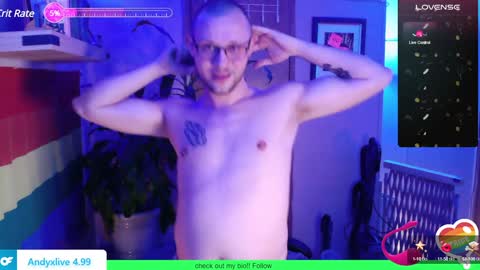 Andy online show from February 26, 1:14 am