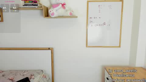  Anna Weells  online show from January 7, 9:20 pm