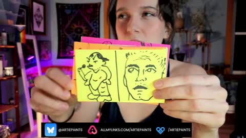 Artie Paints online show from January 1, 10:03 pm