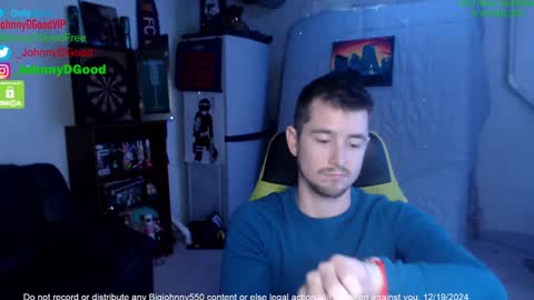 Snapshot of bigjohnny550 chatting on December 19, 9:06 pm Johnny D Good online show from December 19, 9:06 pm