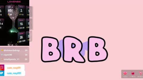 rosy online show from March 11, 8:09 pm