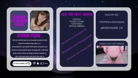 Lex Vive foxygamer cb online show from May 15, 1:14 am