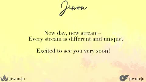 Jiwon online show from March 26, 9:53 pm