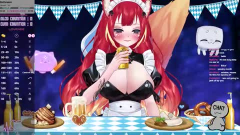 Snapshot of lewdfoxy_vt chatting on October 1, 1:43 pm Kira online show from October 1, 1:43 pm