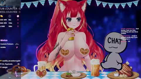 Snapshot of lewdfoxy_vt chatting on September 20, 2:09 pm Kira online show from September 20, 2:09 pm