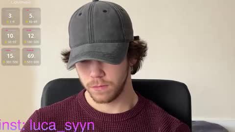 Snapshot of luca_syn chatting on October 23, 8:05 am Luca S online show from October 23, 8:05 am