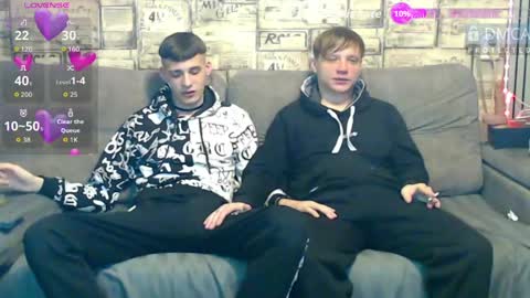 Max tall dark-haired guy with tattoos and Phil blond-haired online show from April 14, 2:04 am