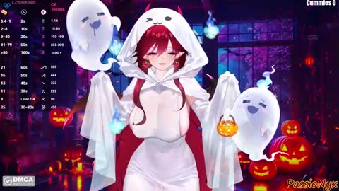 Snapshot of passionyx chatting on October 26, 3:51 am Succubus Nyx online show from October 26, 3:51 am