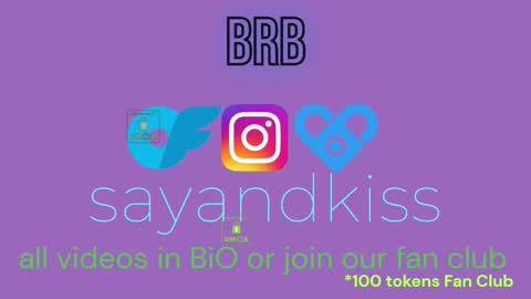 Say and kiss online show from January 17, 4:38 pm