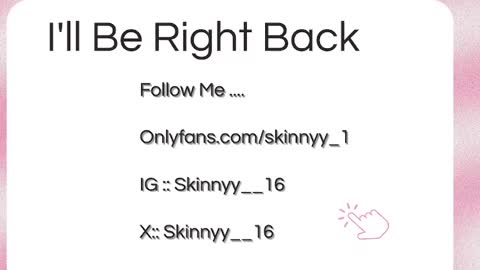 Skinnyy   online show from March 28, 9:00 am