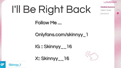 Skinnyy   online show from April 27, 6:55 am