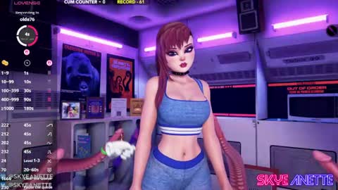 SkyeAnette online show from July 17, 1:18 am