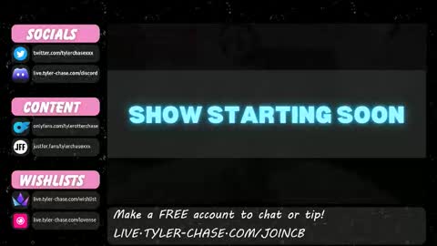 Snapshot of tylerchasexxx chatting on October 16, 11:47 pm Tyler Chase online show from October 16, 11:47 pm
