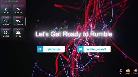 Tyler Sands online show from October 29, 4:09 pm