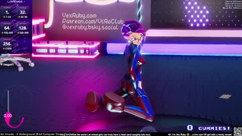 Snapshot of vexruby chatting on January 18, 2:03 am Vex Ruby online show from January 18, 2:03 am