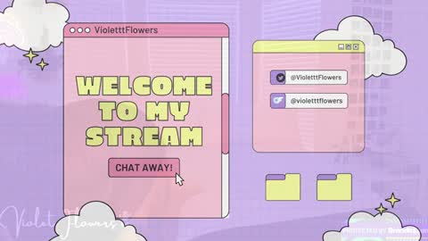 Snapshot of violetttflowers chatting on October 27, 10:54 pm Violet Flowers online show from October 27, 10:54 pm