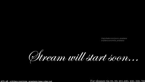 Anastasia online show from January 7, 11:10 pm